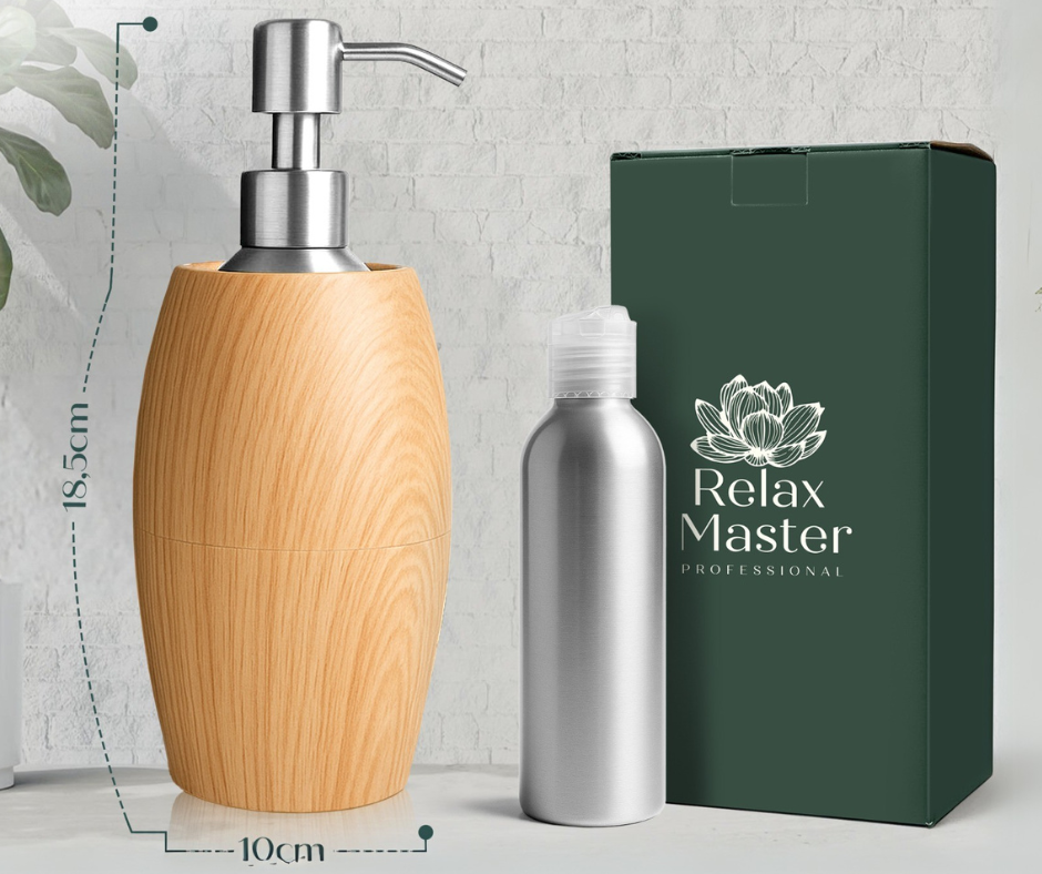 Massage Oil Heater Flaming Wood-Look Light