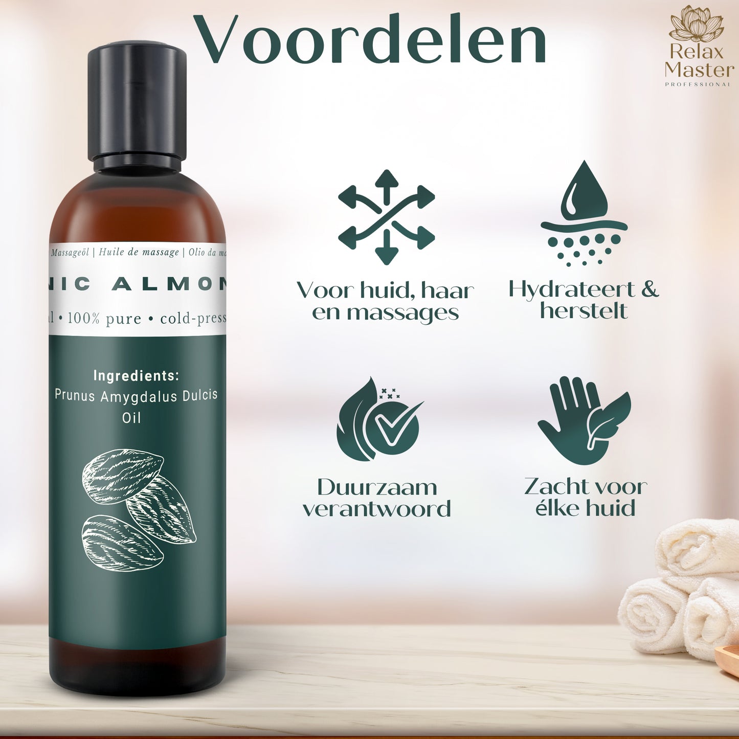 Biologische Amandelolie - Giftbox - 100% puur - 250 ml