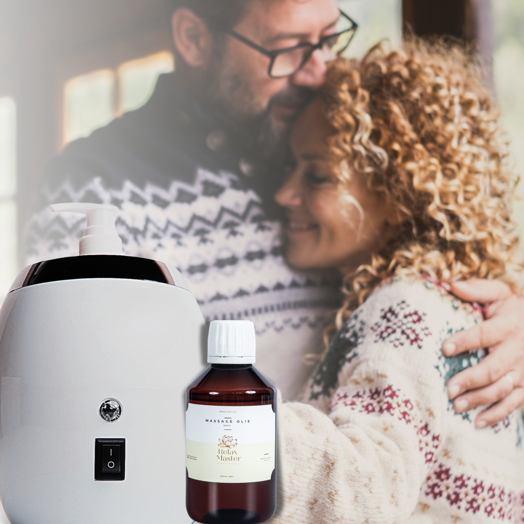 Massage Oil Heater 2.0 with mineral oil
