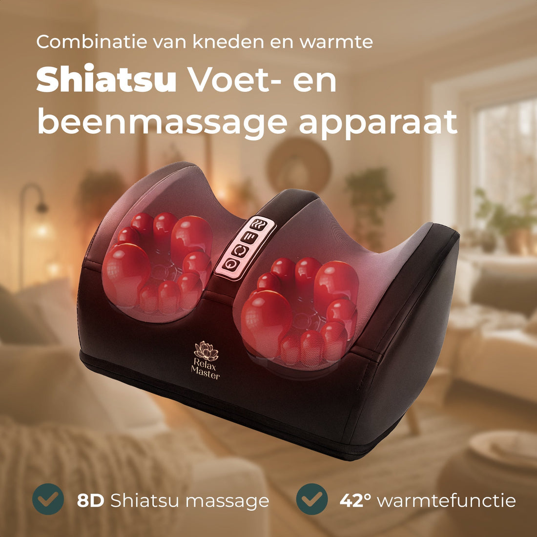 Shiatsu voetmassage apparaat van Relax Master
