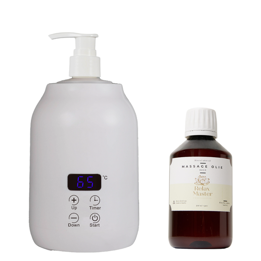 Massage Olieverwarmer Blaze Digital inclusief minerale olie