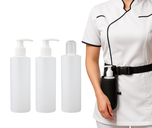 3 dispensers met riem