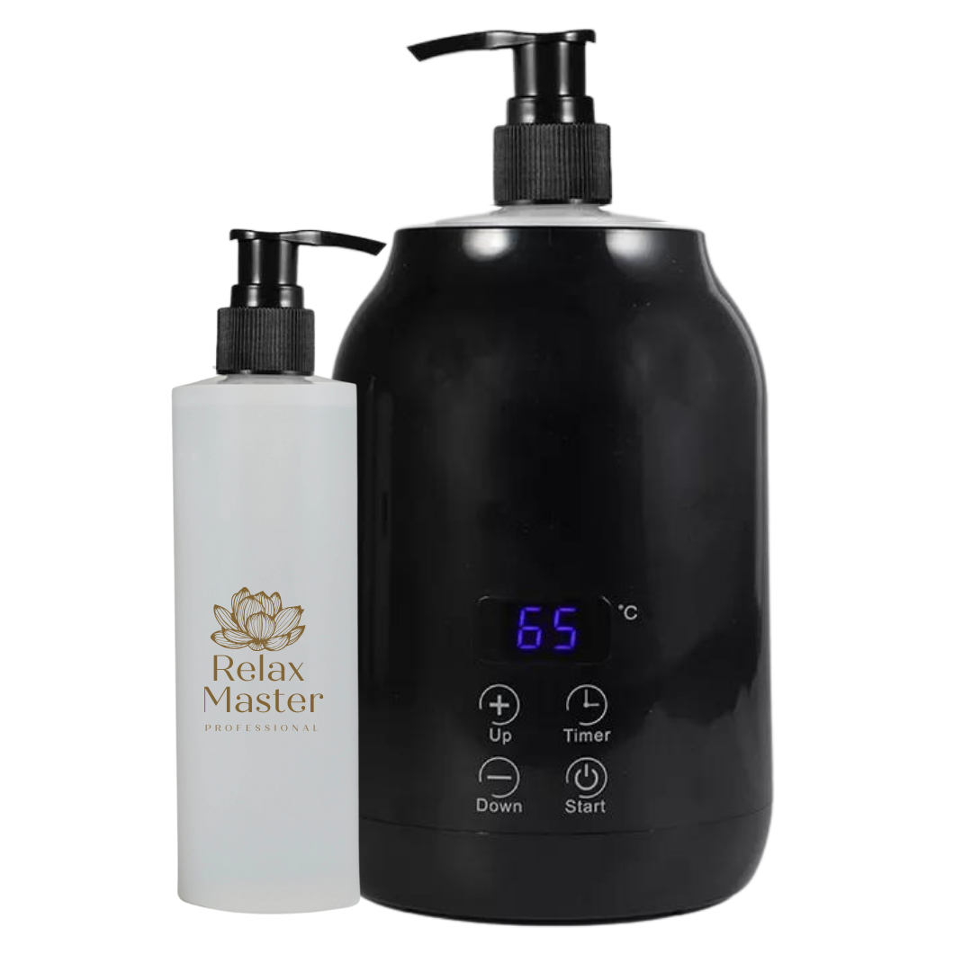 Massage Olie Verwarmer Flaming Hout Look Donker Relax Master Massage Olie Verwarmer Flaming Hout Look Donker Relax Master
