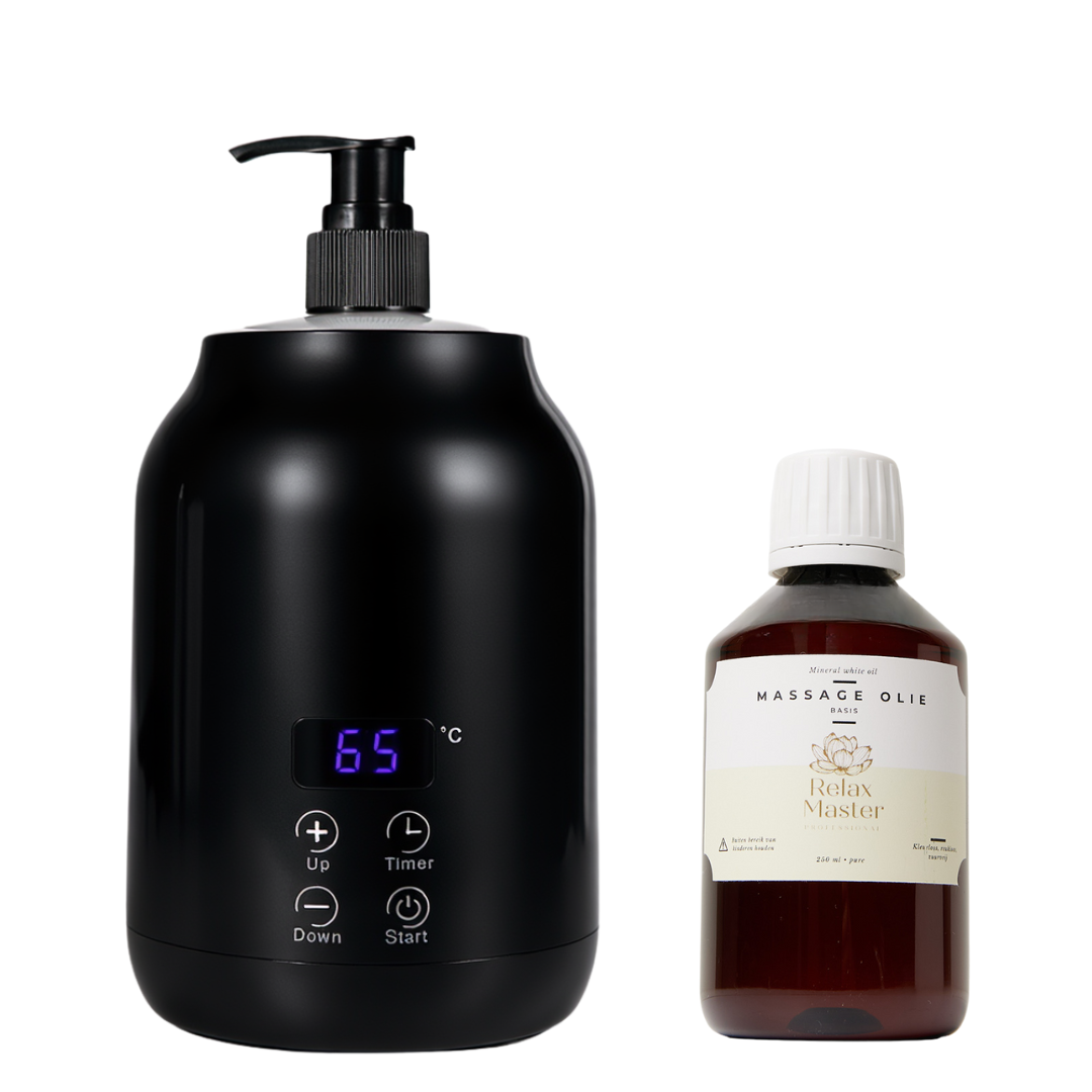 Massage Olieverwarmer Blaze Digital inclusief minerale olie