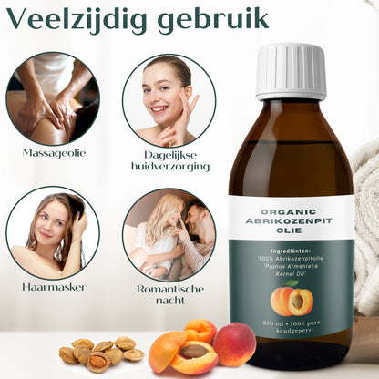 Biologische Abrikozenpitolie 100% Puur - 250 ml
