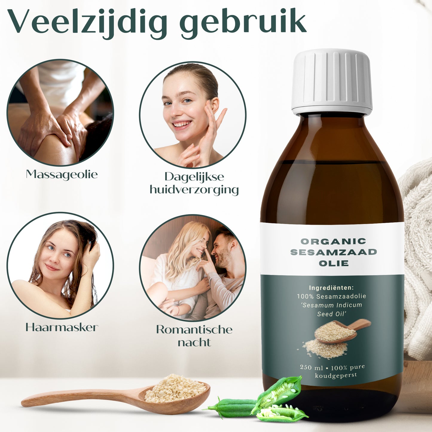 Organic Sesame Oil 100% pure - 250 ml
