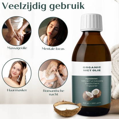 Biologisch MCT-olie - 250 ml