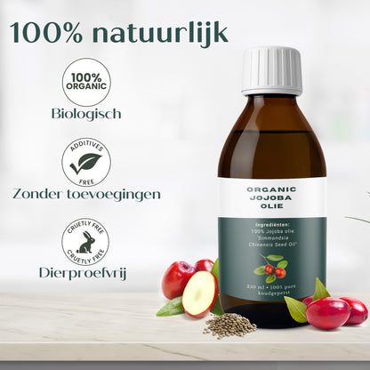 Biologische Jojoba Olie 100% puur - 250 ml