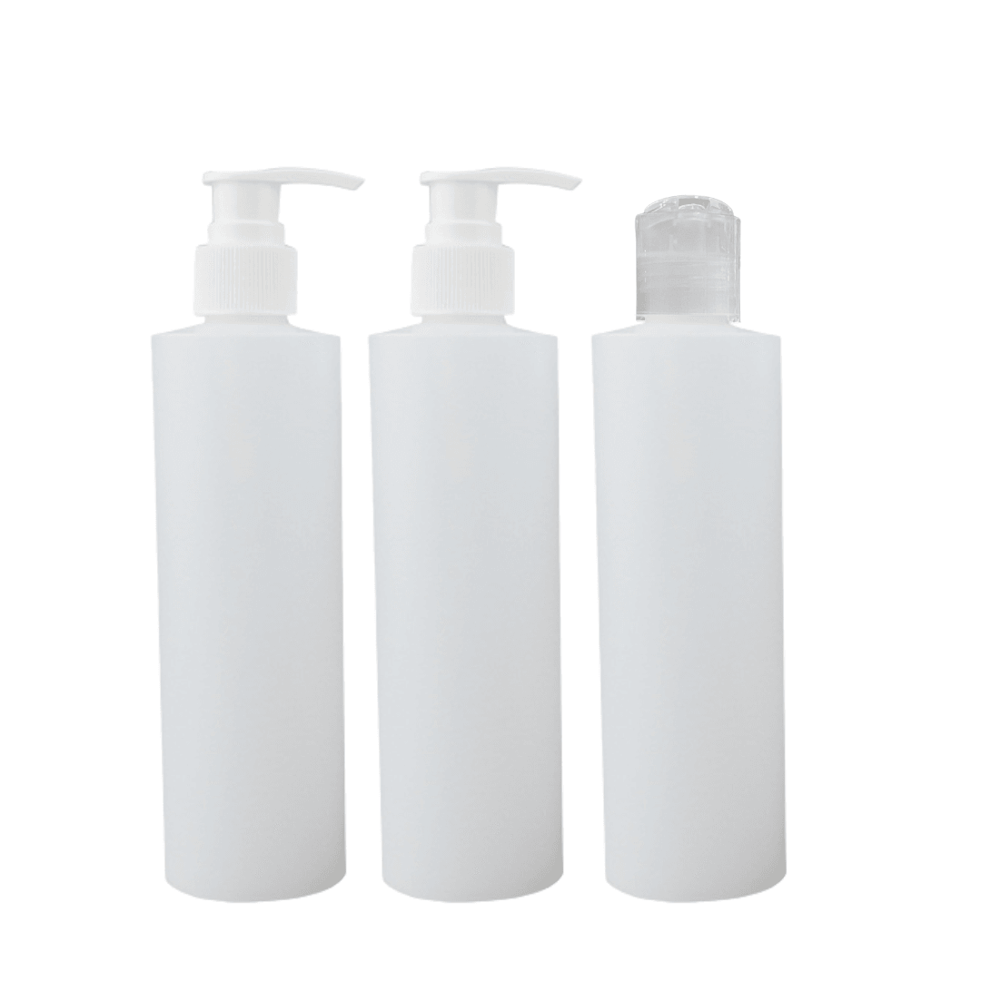 2 x dispensers met pomp en 1 x dispenser met schud systeem 250 ml - Relax Master