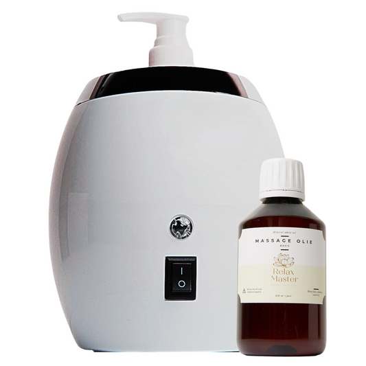 Massage Oil Heater 2.0 with mineral oil